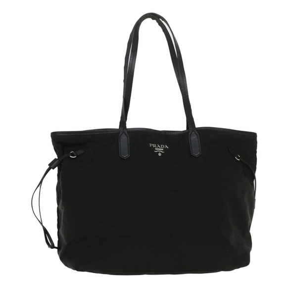 PRADA Tote Bag Nylon Black Auth ac2373 - Picture 1 of 16